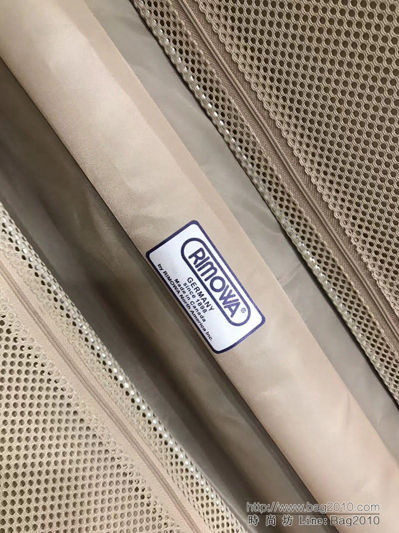 RIMOWA日默瓦 Limbo Crème 限量旅行箱系列 堅固鋁合金框架 品牌專利四輪運轉系統 高端拉杆箱  xbt1091